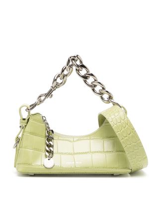 APEDE MOD chain-detail leather shoulder bag - Green