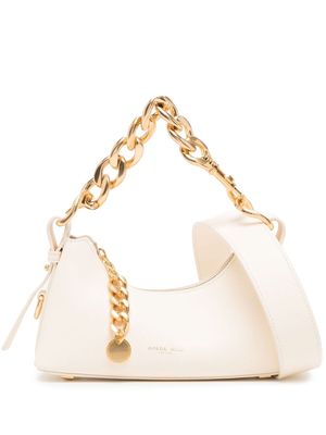 APEDE MOD chain-detail leather shoulder bag - White