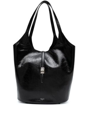 APEDE MOD small Garden leather bag - Black