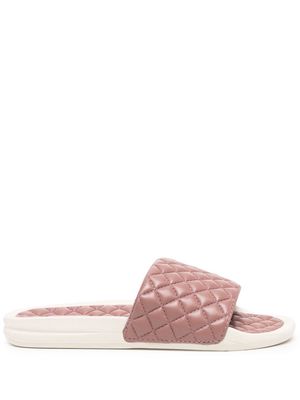 APL: ATHLETIC PROPULSION LABS padded quilted sliders - Pink