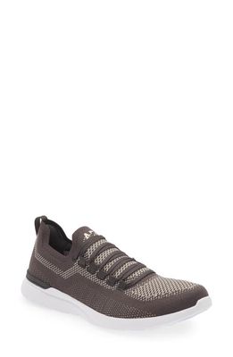 APL TechLoom Breeze Knit Running Shoe in Anthracite /Beach /White
