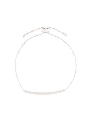 APM Monaco Croisette paved line adjustable bracelet - Silver