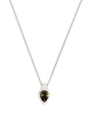 APM Monaco gemstone-pendant adjustable necklace - Silver