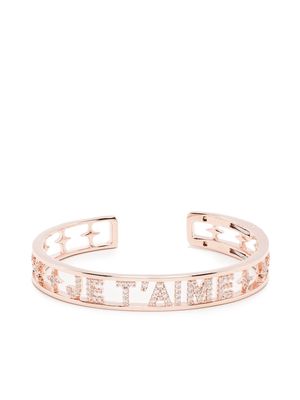 APM Monaco Je T'Aime open cuff bracelet - Pink