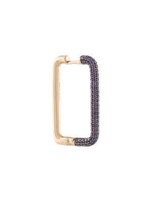 APM Monaco Limited Edtion Fun medium rectangle hoop earring - Gold