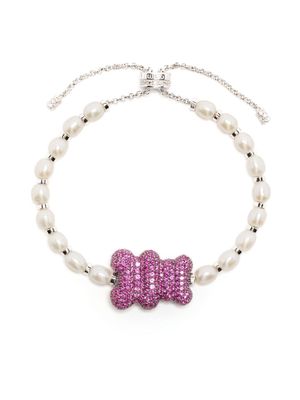 APM Monaco Malu Yummy Bear pearl bracelet - Pink