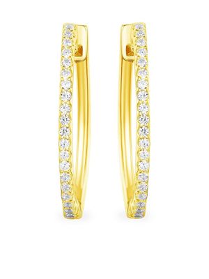 APM Monaco rhinestone-embellished hoop earrings - Gold
