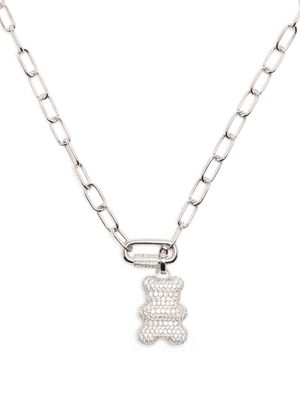 APM Monaco Snow Yummy Bear chain necklace - Silver