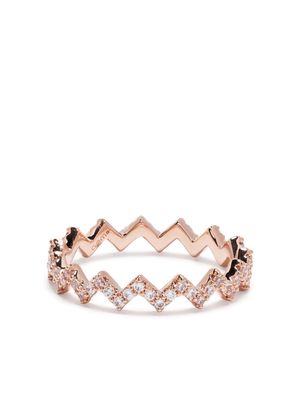APM Monaco Up And Down embellished ring - Pink