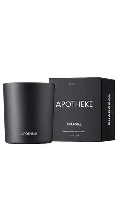 APOTHEKE Charcoal Signature Candle in Black.