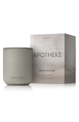 APOTHEKE White Vetiver Candle in Grey