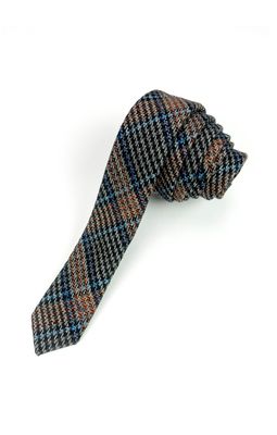 Appaman Boys Houndstooth Print Tie in Autumn Houndstooth
