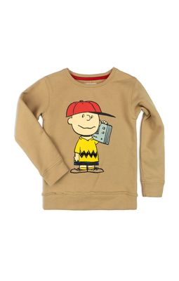 Appaman Boys Peanuts Sweatshirt in Tan