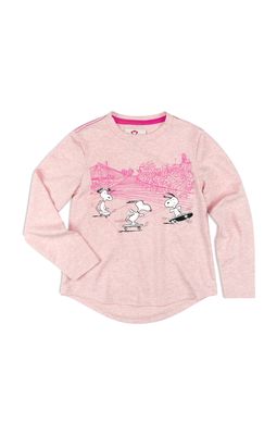 Appaman Girls Peanuts Graphic T-Shirt in Chalk Pink