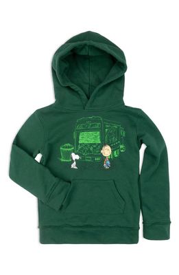 Appaman Kids' x Peanuts® Graphic Hoodie in Verdant Green