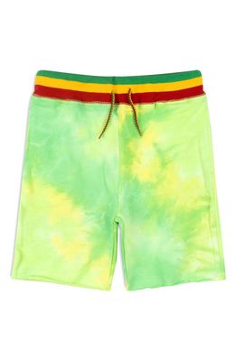 Appaman x Ziggy Kids' Camp Shorts in Lime Tie Dye