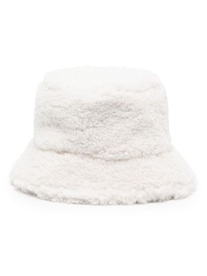 Apparis Amara teddy-fleece bucket hat - White
