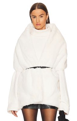 Apparis Aretha Scarf in White.
