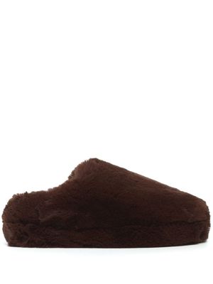 Apparis Astro faux-fur slippers - Brown