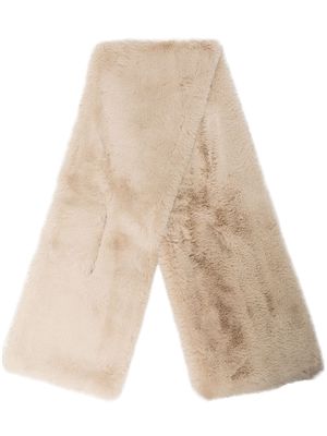Apparis Bambi faux-fur scarf - Neutrals