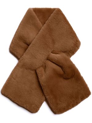 Apparis Bambi faux-fur wrap scarf - Brown