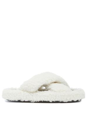 Apparis Biba Luxe Teddie faux-shearling slippers - White