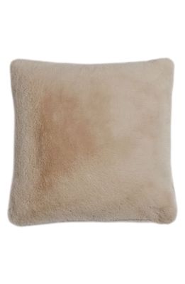 Apparis Brenn Faux Fur Accent Pillow Cover in Latte
