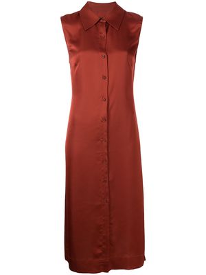 Apparis Brenna button-up midi dress - Red