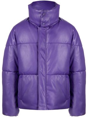 Apparis button-up puffer jacket - Purple