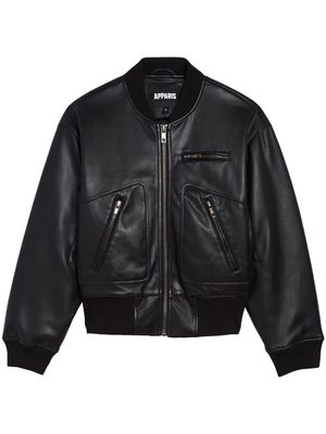 Apparis Chaz zip-up bomber jacket - Black