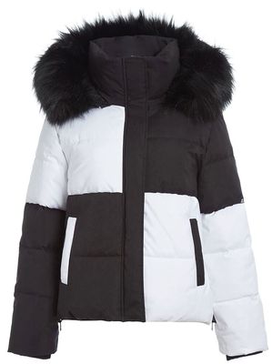 Apparis colour-blocked hooded jacket - Black