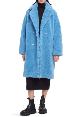 Apparis Dasha Fleece Coat in Marina Blue