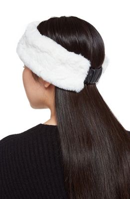Apparis Eleni Faux Fur Headband in Ivory