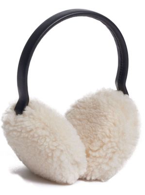 Apparis Esme faux-shearling earmuffs - White