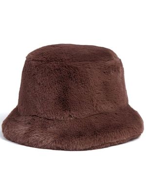 Apparis faux-fur bucket hat - Brown