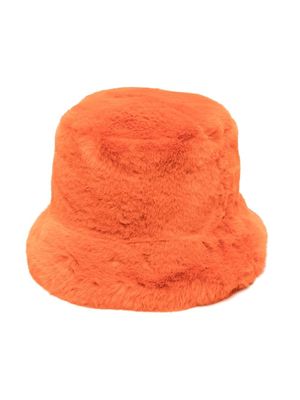 Apparis faux-fur bucket hat - Orange