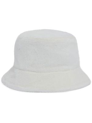 Apparis faux-fur bucket hat - White