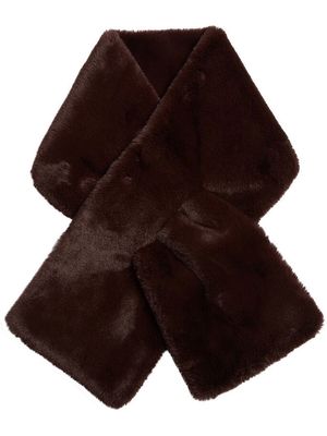 Apparis faux-fur wrap scarf - Brown