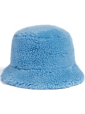 Apparis faux-shearling bucket hat - Blue