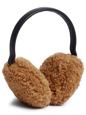 Apparis faux-shearling earmuffs - Neutrals