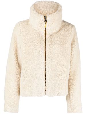 Apparis funnel-neck fleece jacket - Neutrals