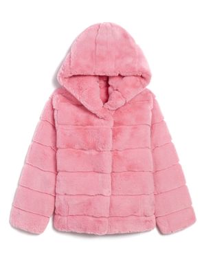 Apparis Goldie faux-fur hooded coat - Pink