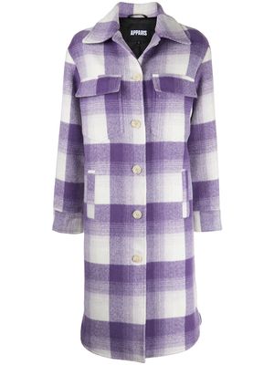 Apparis Graham mid-length shirt jacket - Purple