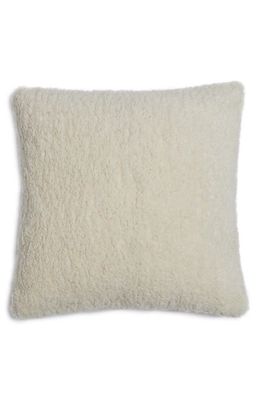 Apparis Gyan Faux Fur Accent Pillow Cover in Blanc