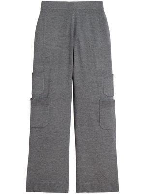Apparis high-waisted knitted trousers - Grey