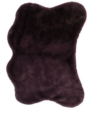 Apparis Kai recycled faux-fur blanket - TOBACCO