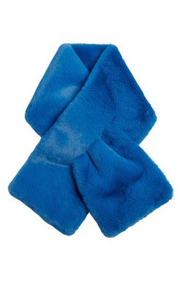 Apparis Kids' Faux Fur Scarf in Azure Blue