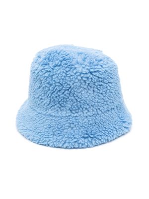 apparis kids faux-shearling bucket hat - Blue