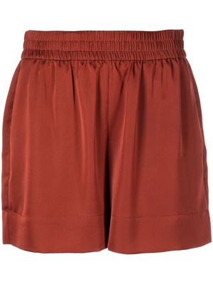 Apparis Melinda elasticated thigh-length shorts - Red