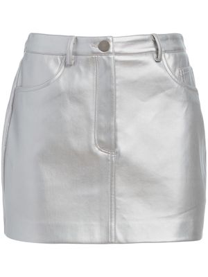 Apparis metallic miniskirt - Silver